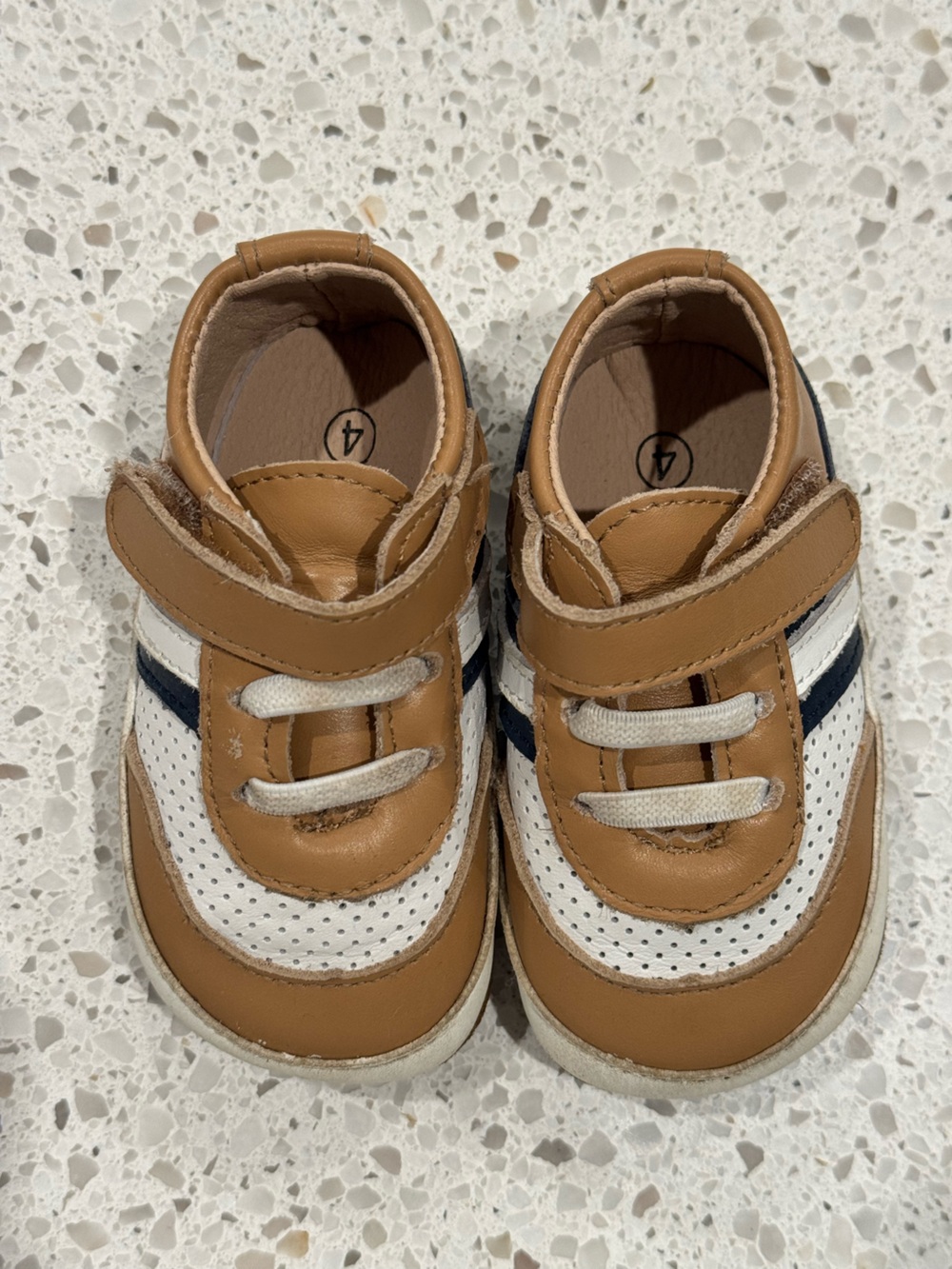 Little Love Bug Co The Henry Brown Baby Shoes Size 4 Soft Sole